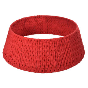 Saia Rígida Trançada Vermelha 67cm para Árvore de Natal