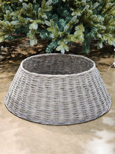 Saia Rígida Trançada Cinza 70cm para Árvore de Natal