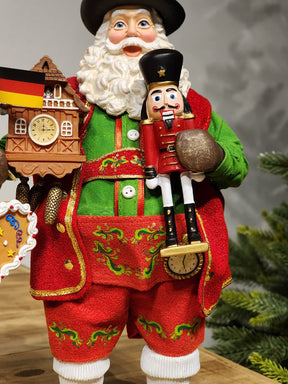 PAPAI NOEL ALEMÃO COLEÇÃO KURT S. ADLER 28CM