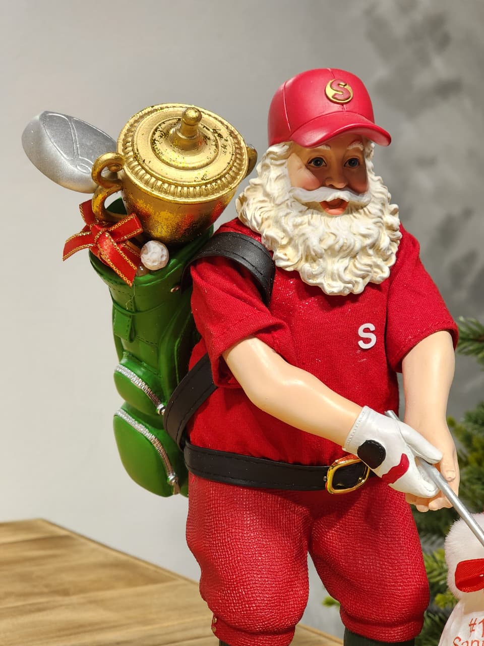 PAPAI NOEL GOLF COLEÇÃO KURT S. ADLER 27CM